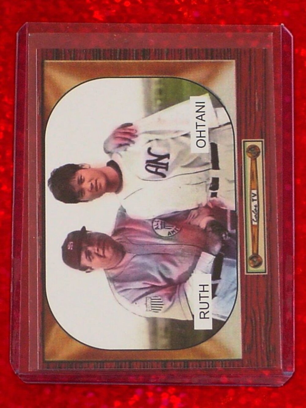 Shohei Ohtani and Babe Ruth Portrait Card